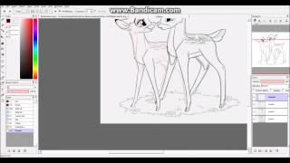 Bambi and Faline Speed Draw