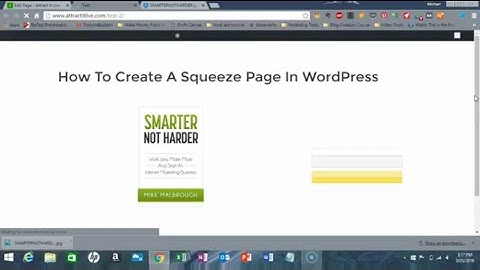 How To Make A Squeeze Page in Wordpress in 10 minutes