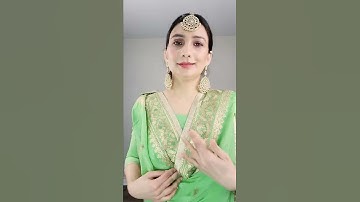 How to wear Punjabi Style Dupatta #youtubeshorts #dupattastyle #dupattadraping