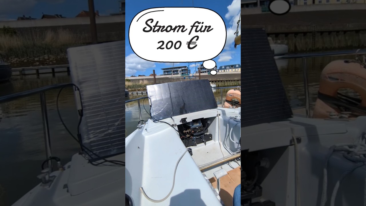 ⁣200,00 € Strom für mein kleines Segelboot!☀️