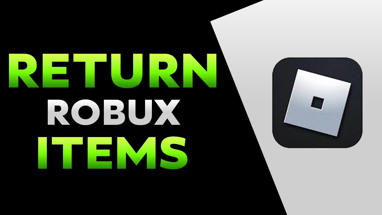 How To Return Items In Roblox And Get Your Robux Back (2026) - YouTube