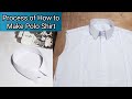 How to sew Polo Shirt. Process of how to make Polo Shirt. JLOS Tailored