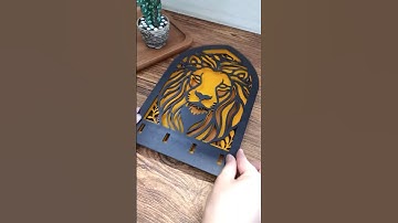 Laser Cut a Multi-Layer Lion Wall Hook🤩