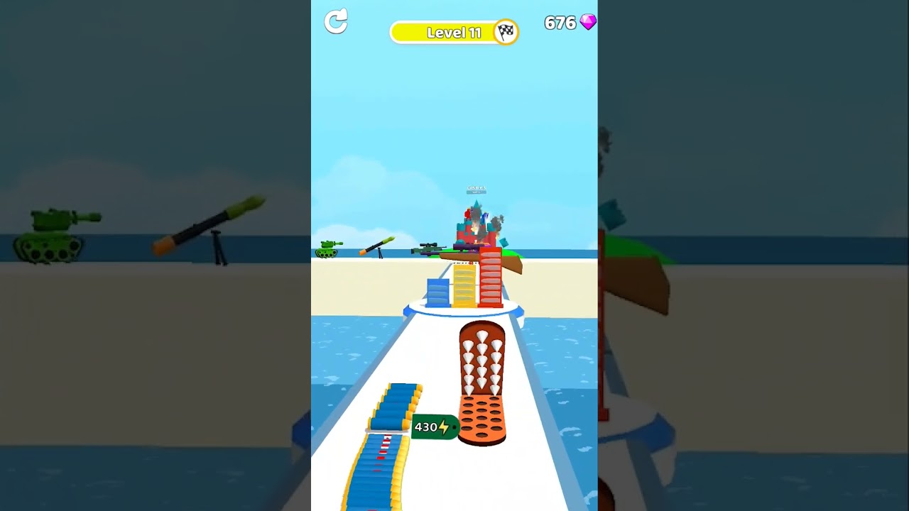 Best Funny Bullet Stack All Levels Gameplay Walkthrough Level 66 Android, iOS 👍 NOOB vs PRO vs HA