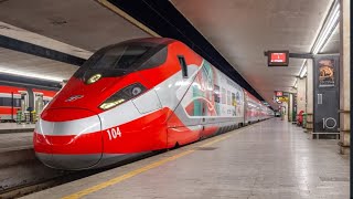 ETR.410 104 “L’EMOZIONE DI ESSERE ITALIANI” sul FRECCIAROSSA da Torino Porta Nuova a Salerno. 
