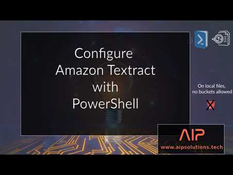 Configure Textract to use Local Files with PowerShell