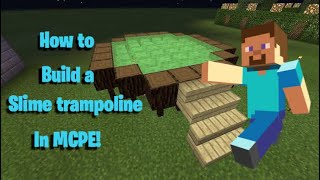 How to make an automatic slime trampoline in Minecraft