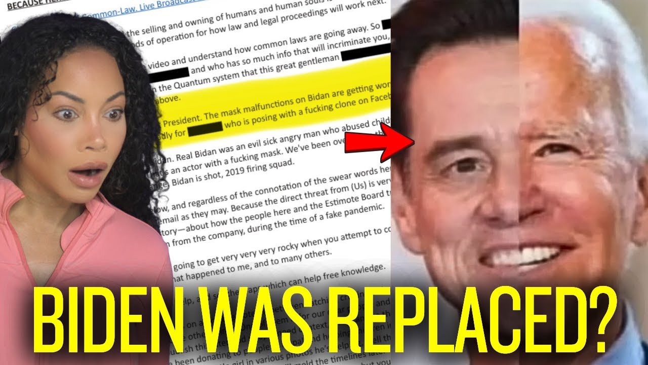 DOJ: The Files Say Biden Was Replaced By An Actor In A Mask - Conspiracy Theory Confirmed