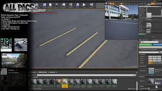 Road Generator Pack - WIP carpark and lamposts and road markings