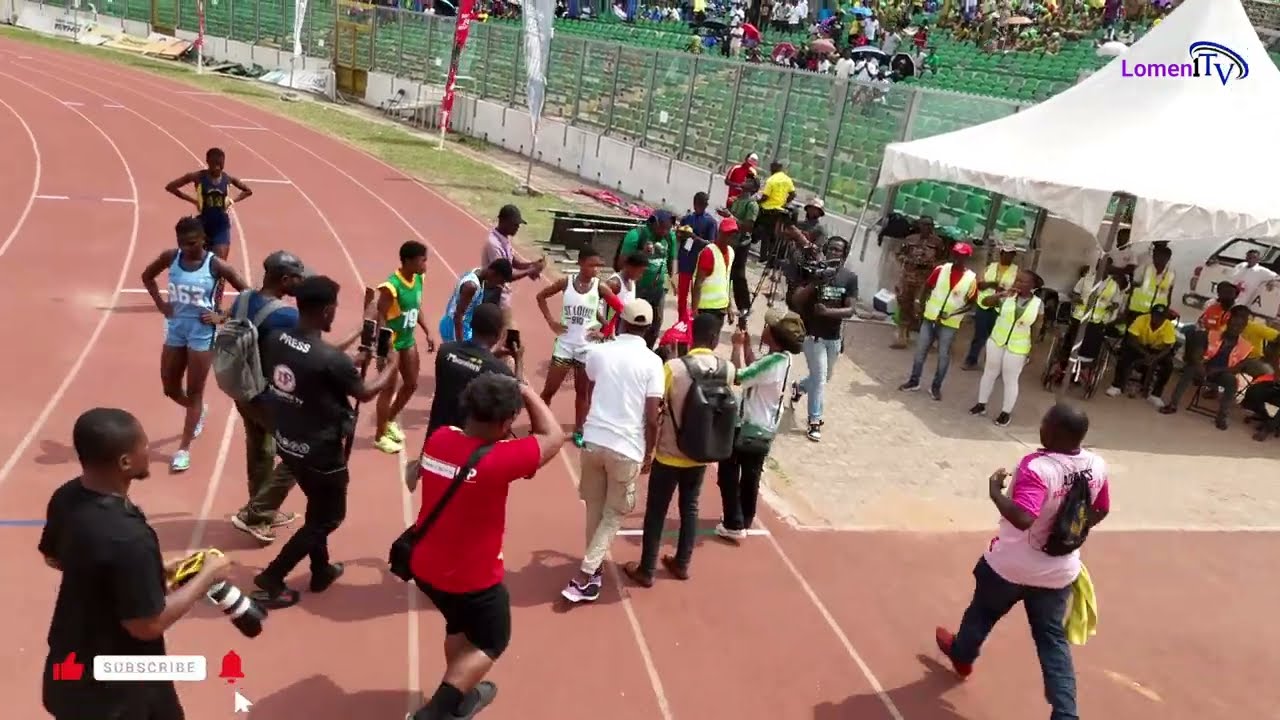 Girls 100m final. 11.69sec. SuperZonals 2026. Ashanti region.