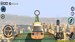 Impossible Car Tracks 3D - Orange Sport Car Driving Stunts SImulator Android Gameplay screenshot 4