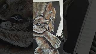 Материнство ❤️#Shortvideo #Art #Artist #Painting  #Portrait #Oilpastel #Arts #Animals #Shorts