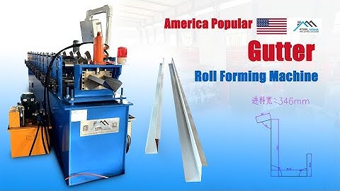 Gutter Roll Forming Machine | Máquina formadora de tubos de desagüe#rollformingmachine #roofpanel