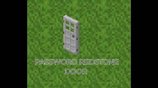 08/26/2026 - How To Make PASSWORD REDSTONE DOOR In Minecraft #minecraft