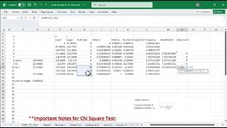 Excel (13) Using Chi Square GOF Test to Check Normal Distribution (Updated)