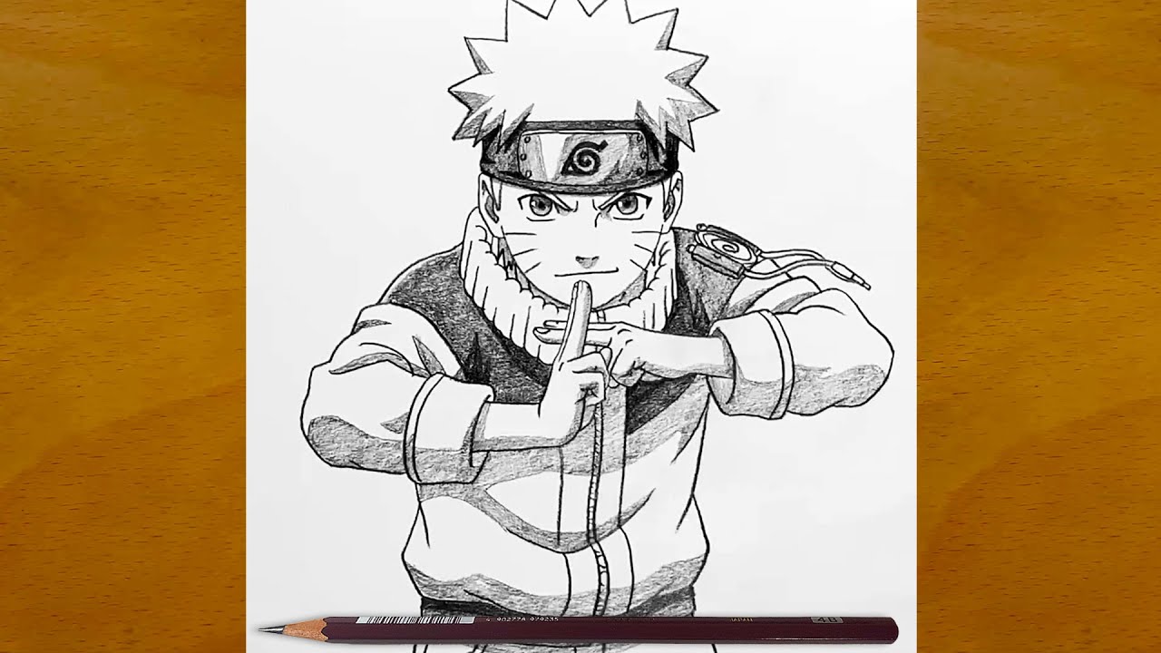 Naruto Pencil Drawing Tutorial | Powerful Anime Style