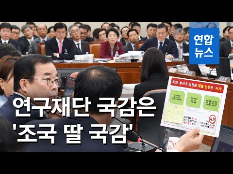 <strong>연구재단</strong> 국감은 &amp;#39;조국 딸 국감&amp;#39;…&amp;#39;논문 윤리&amp;#39; 질의 쏟아져 / 연합뉴스 (Yonhapnews)