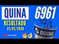 🍀 RESULTADO QUINA 6961