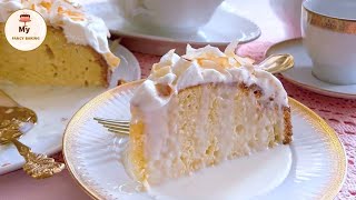 Coconut tres leches cake