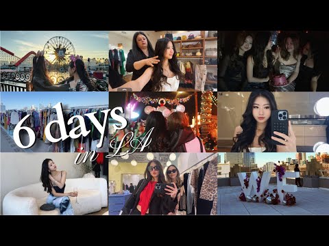 a hectic 6 days in LA — finals, influencer events, shopping spree, disneyland, girls night! 💌