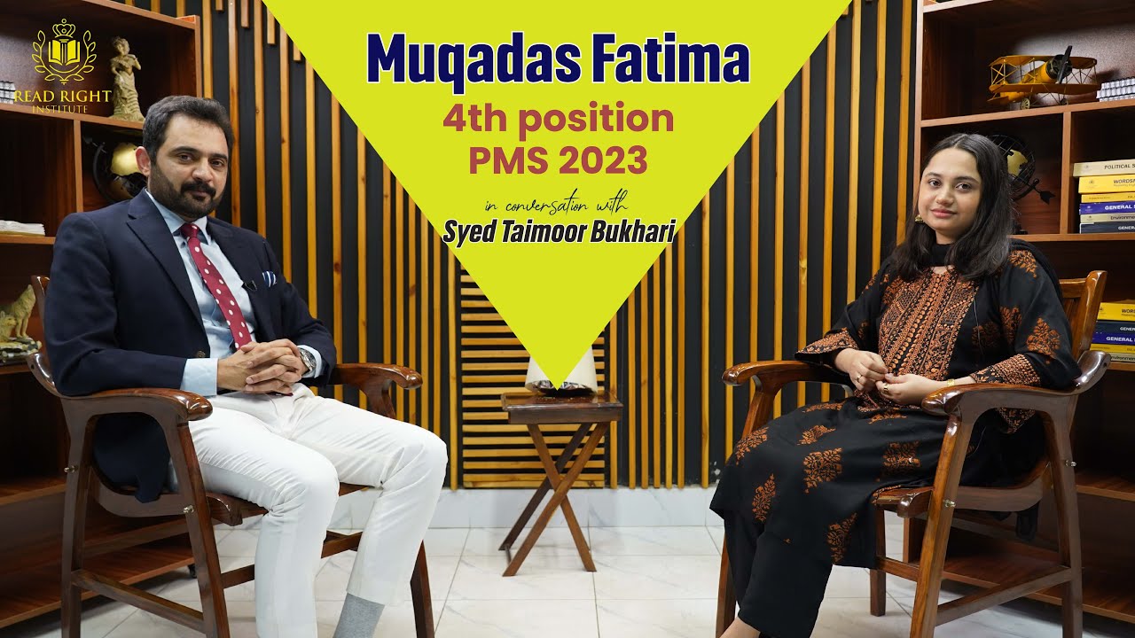 Muqadas Fatima | 4th Position in PMS 2023 | Her Journey with Read Right Institute