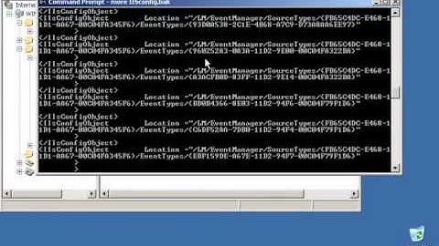 Backup IIS from the command line
