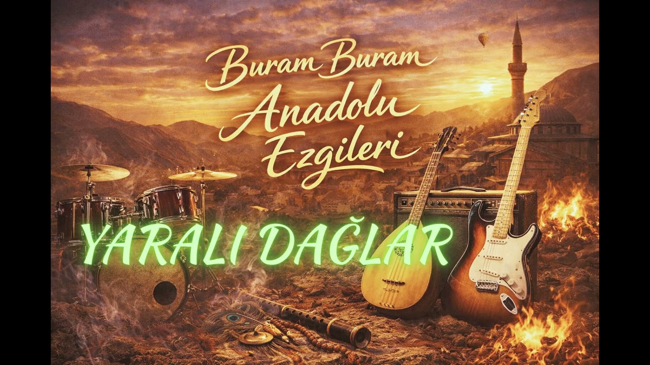 YARALI DAĞLAR !!! Anatolian Psychedelic Rock Müzik...Yeni yorum !!! AI  !!! ANADOLU ROCK !!!