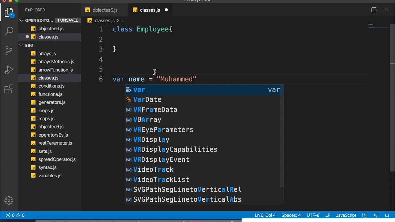 50 JavaScript ES6 | object oriented programming OOP