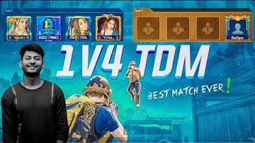 Solo 40 Kills in 1v4 TDM Match | They Challenged Me for 1v4 TDM Sniper Only