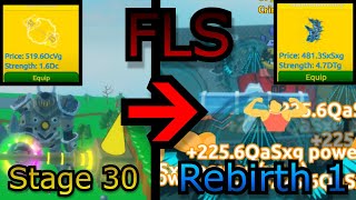 Getting The 1st Rebirth In Fast Lifting Simulator! - Roblox