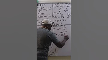 How to calculate Bending Moments for a fixed beam. #george_kamiti