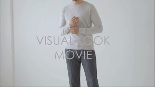 G-stage VISUAL LOOK MOVIE  510703 シーアイランドコットンロングスリーブクルーネックニット