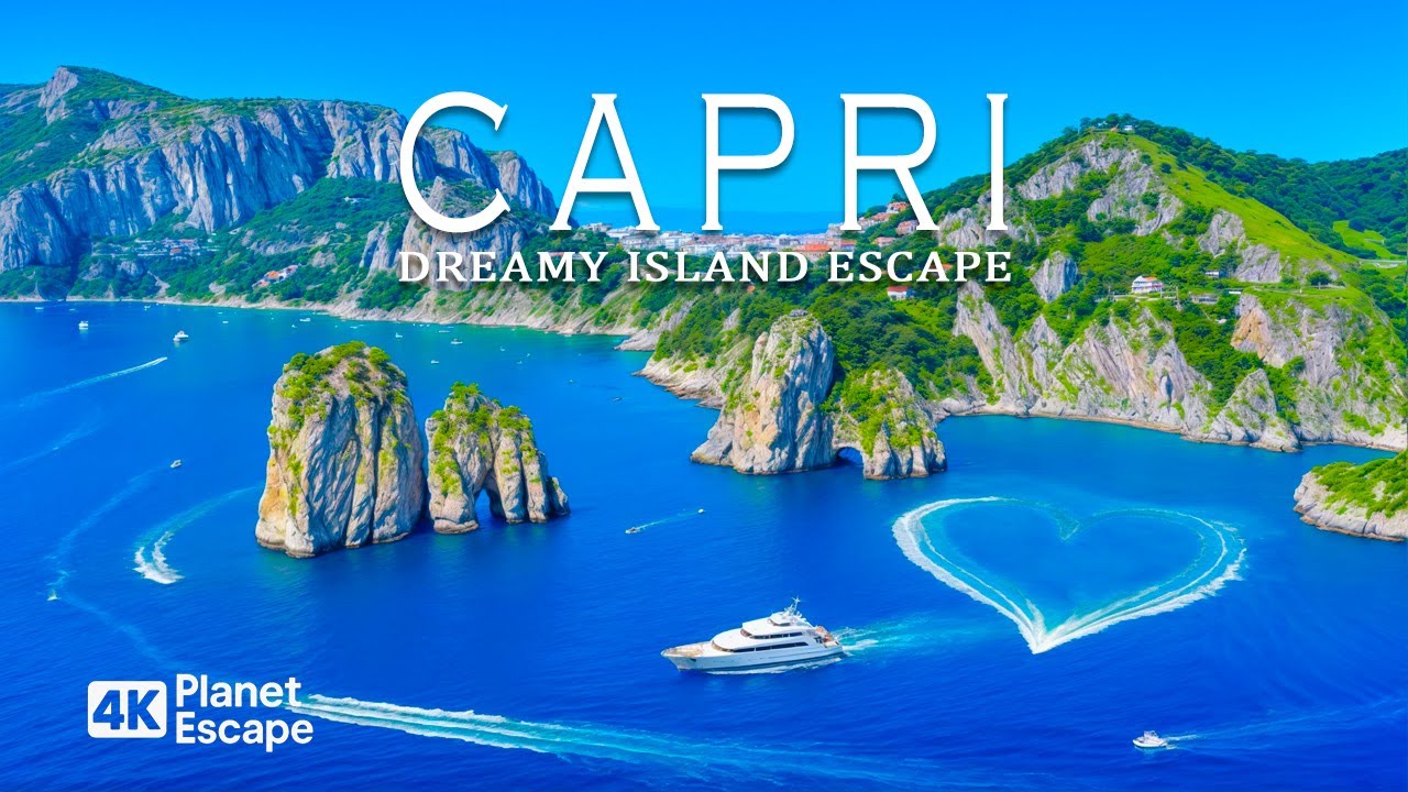 Капри 4K — откройте для себя скрытые жемчужины Италии и потрясающие побережья под музыку Deep House