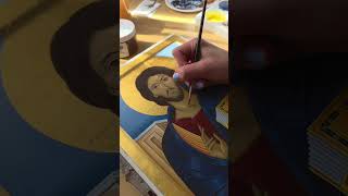Christ Pantocrator Icon – Mount Sinai Style #shorts #art #motivation #drawing #jesus