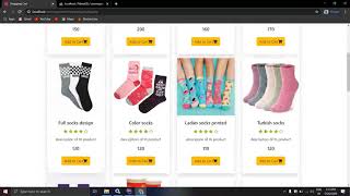 Introduction to web technology and database management system || Footwear and socks website screenshot 4