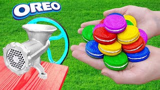 EXPERIMENT COLORFUL OREO VS MEAT GRINDER