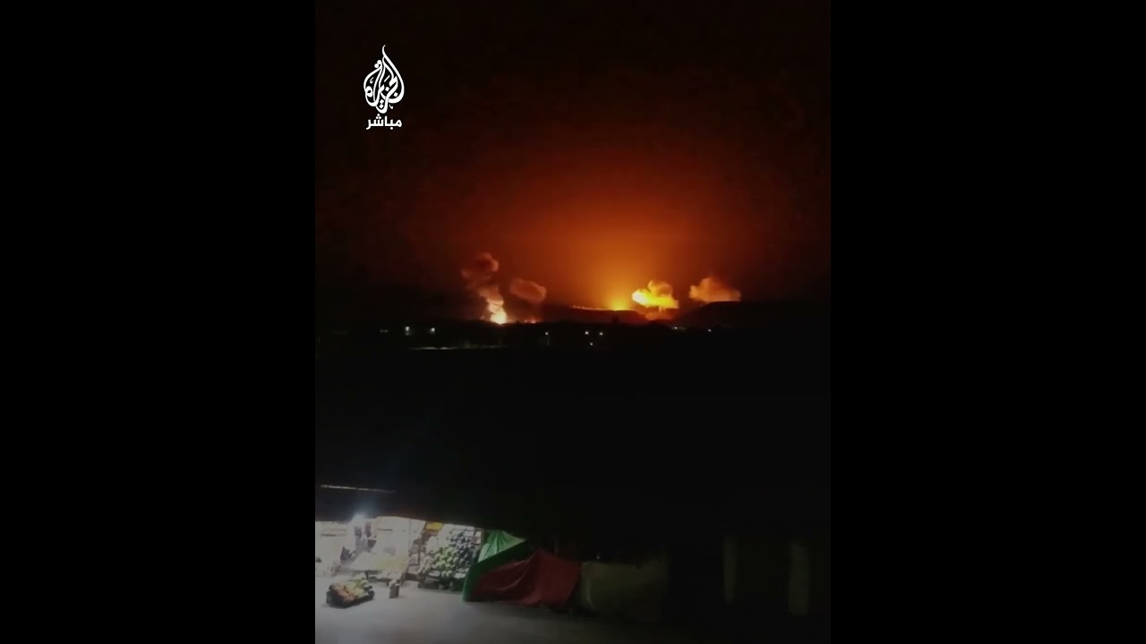 صور متداولة تظهر القصـ.ـف الأمريكي البريطاني الذي استهدف مواقع عدة للحـ.ـوثيـ.ـين في اليمن.