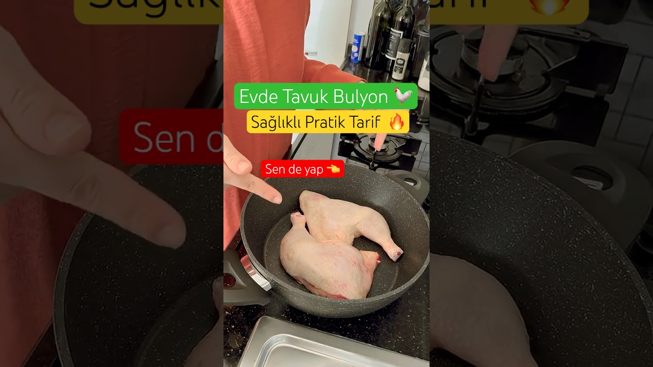 Sağlıkı Doğal Tavuk Bulyon Nasıl Yapılır? | Doğal ve Katkısız Tarif #pratiktarifler #tavuk