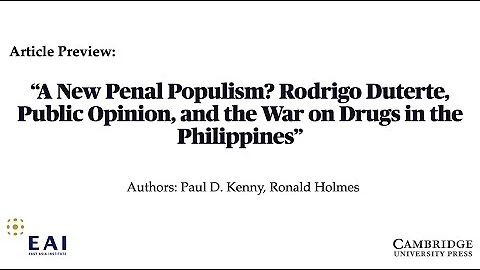 A New Penal Populism in the Philippines?