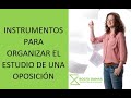 ¿CÓMO ORGANIZAR EL ESTUDIO DE UNA OPOSICIÓN?