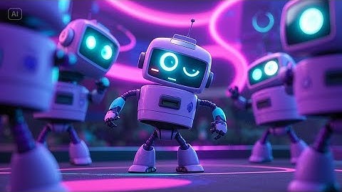 Five Little Robots on the Run | Fun Robot Song for Kids | Nursery Rhymes & Songs for Children