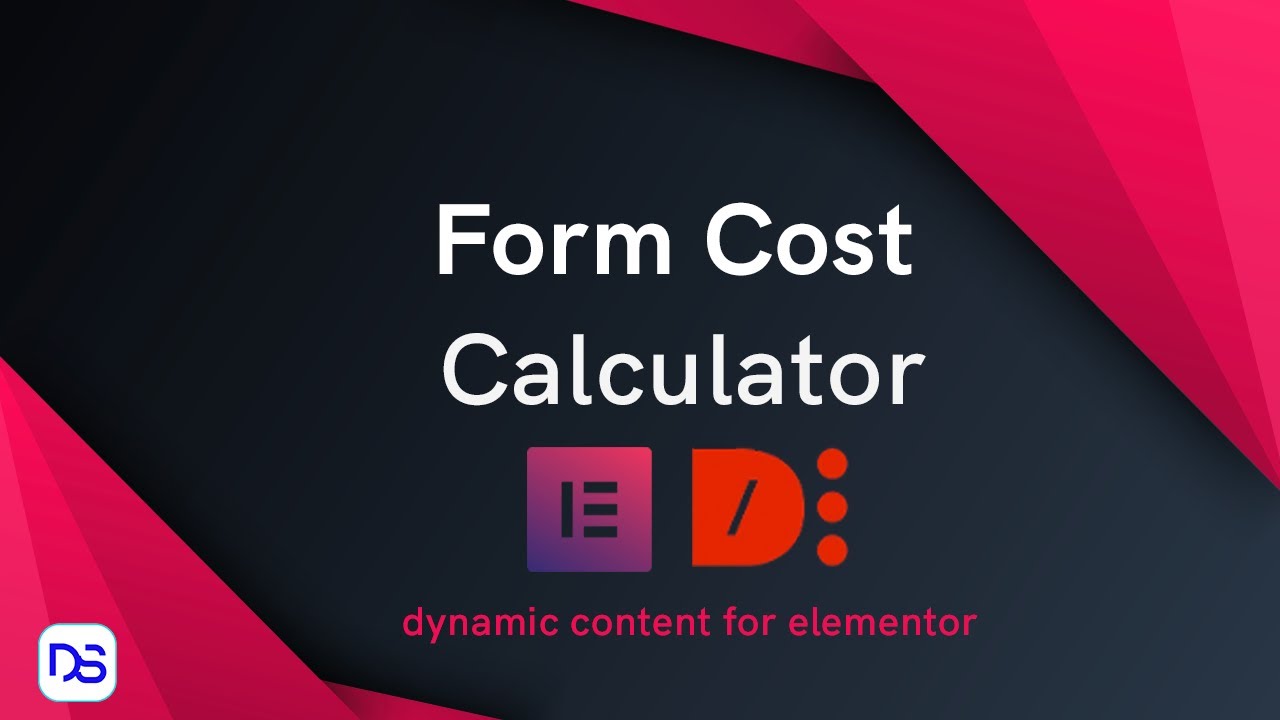 Elementor form price calculator cost estimator conditional logic- dynamic  content for elementor - YouTube