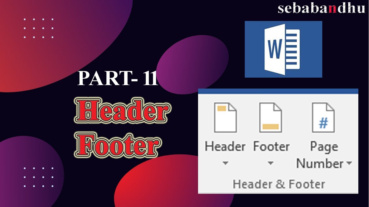Header Set Up Easy Way to Set Up Header and Footer in MS Word. MS Word-এ Header এবং ...