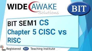 BIT SEM1 CS Chapter 5 CISC vs RISC