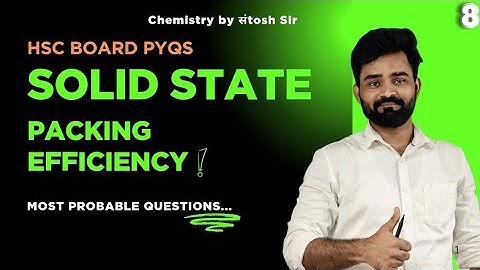 12th Chemistry: Packing efficiency in easy way (Solid state)