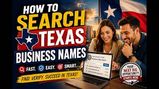 How to search Texas business names