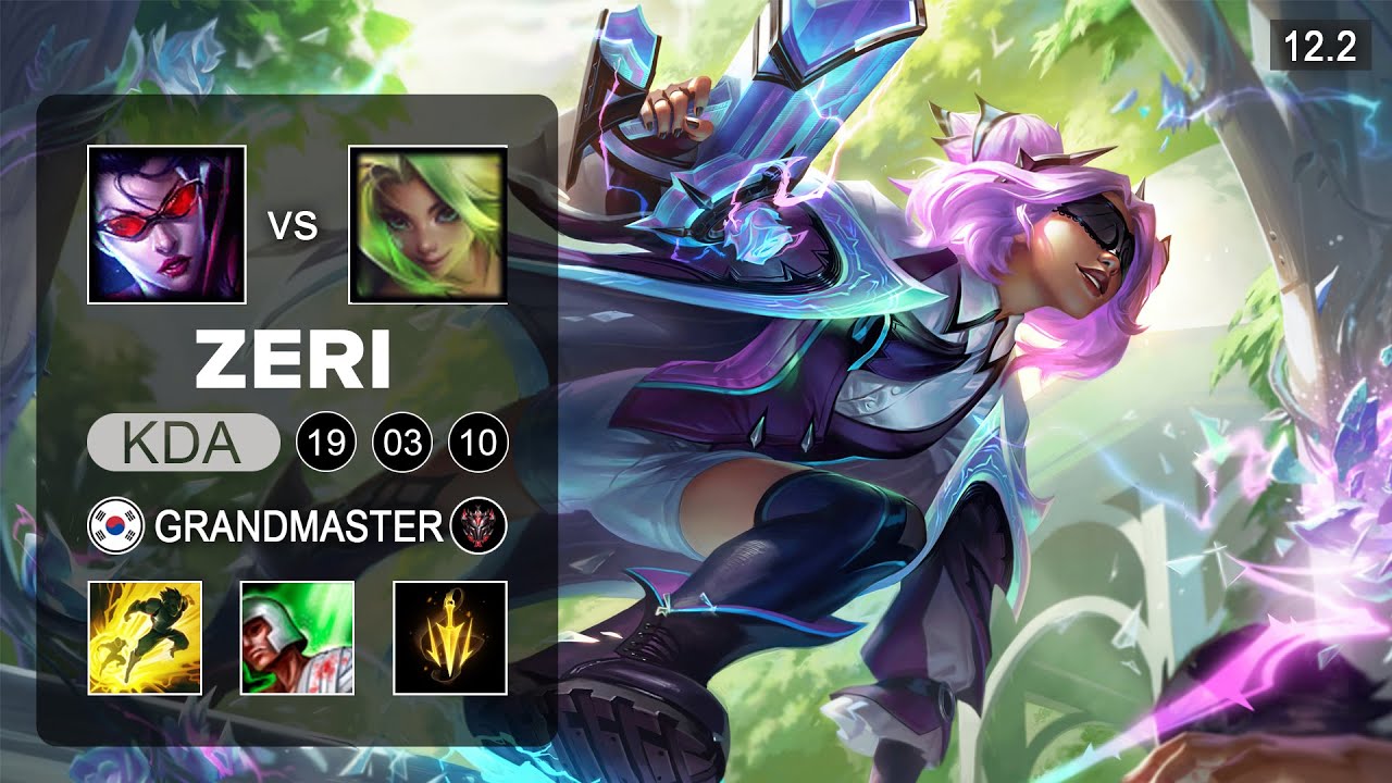 Zeri ADC vs Vayne - KR Grandmaster - Season 12 Patch 12.2