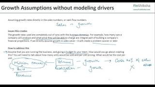 Errors in Valuation Modeling - No Business Drivers