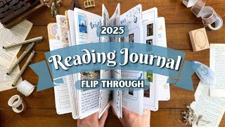 2025 Reading Journal Flip Throughππ ALL my completed books spreads for the first half of 2025!