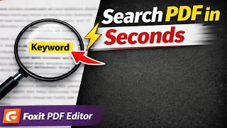 How to Find Any Word in PDF Instantly using Foxit PDF Editor